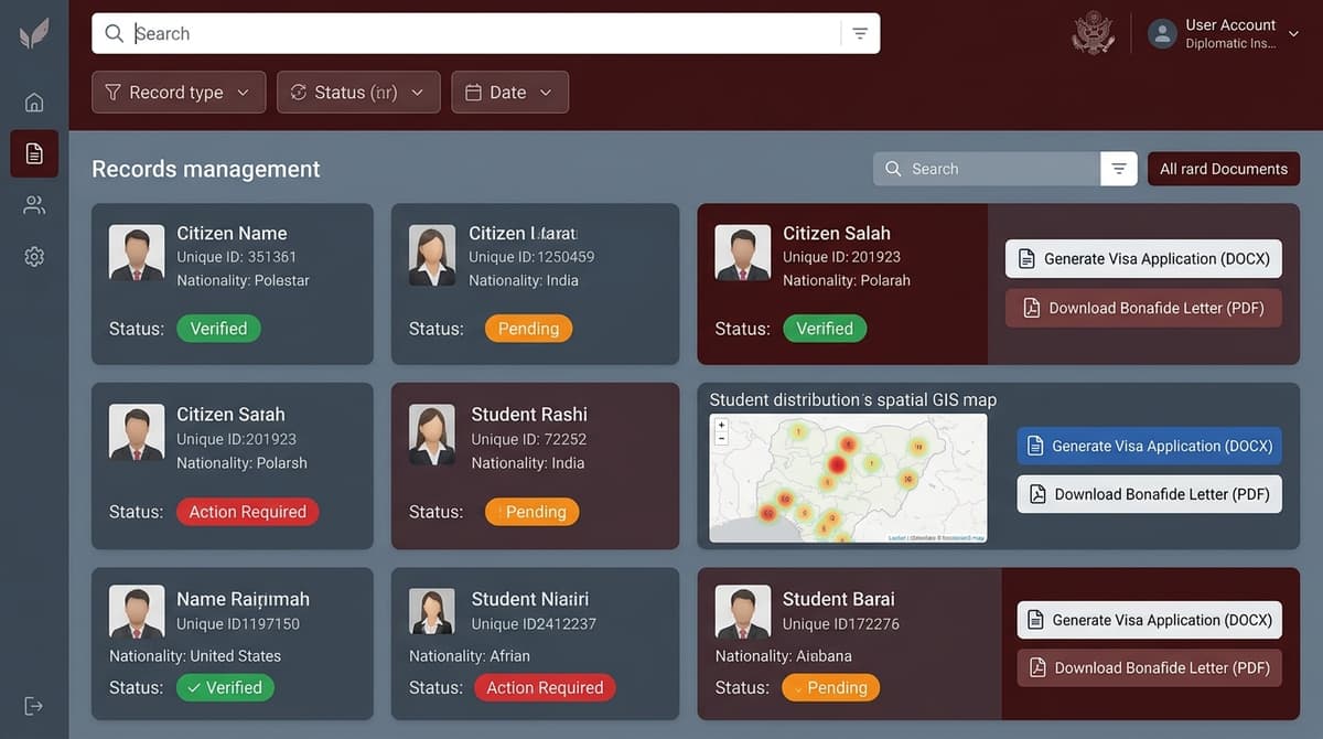 Citizen Profile & Consular System